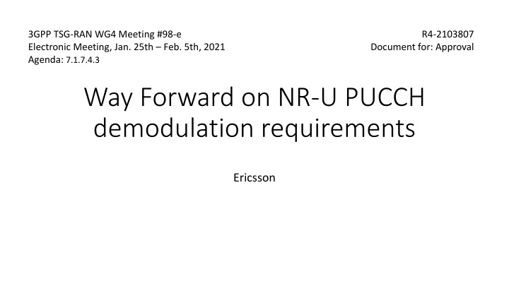 3gpp tsg ran wg4 meeting 98 e electronic meeting n.w