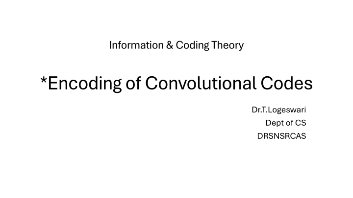 information coding theory n.w
