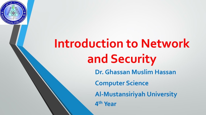 introduction to network and security dr ghassan n.w