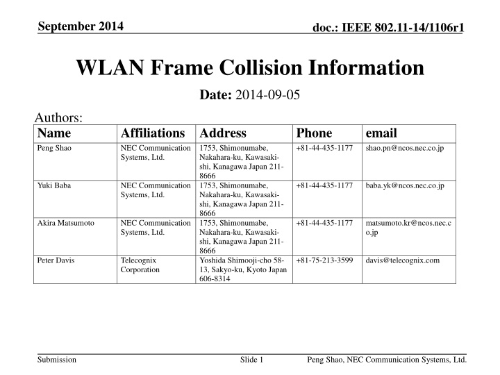 september 2014 n.w