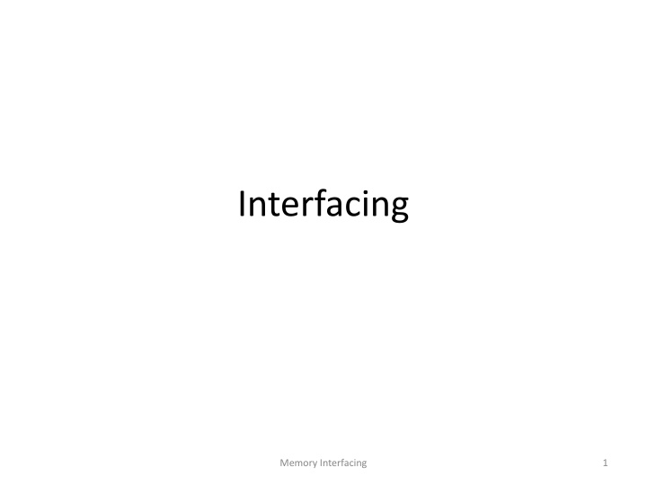 interfacing n.w