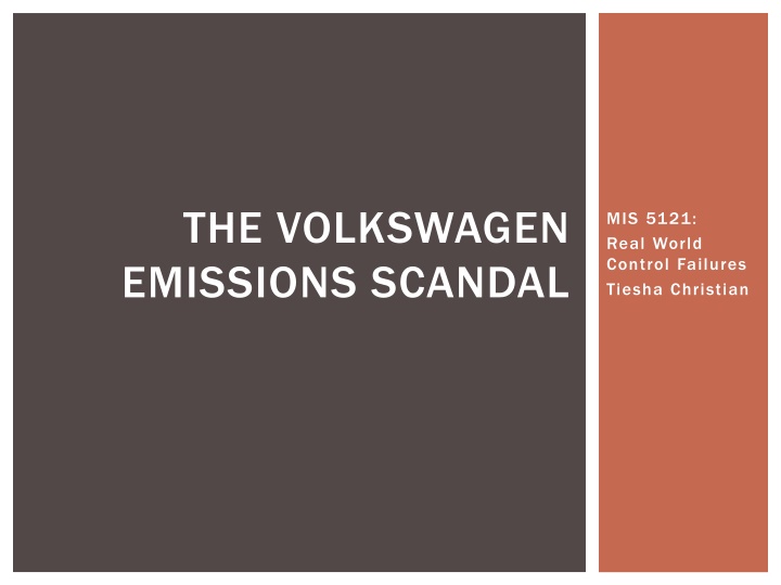 the volkswagen emissions scandal n.w