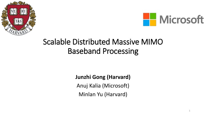 scalable distributed massive mimo scalable n.w