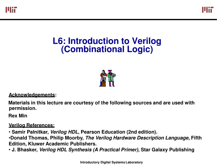 l6 introduction to verilog combinational logic n.w