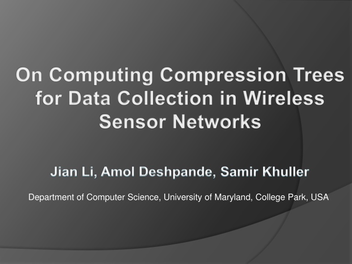 on computing compression trees for data n.w