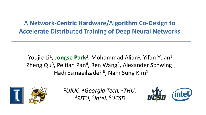 a network centric hardware algorithm co design n.w