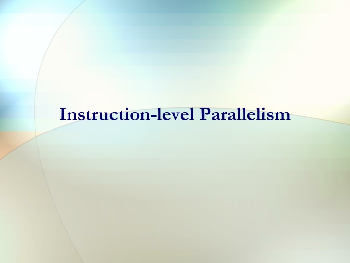 instruction level parallelism n.w