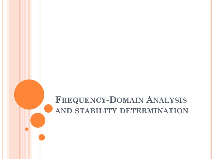 f requency d omain a nalysis and stability n.w
