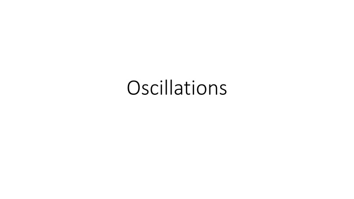 oscillations n.w