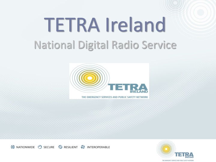 tetra ireland national digital radio service n.w