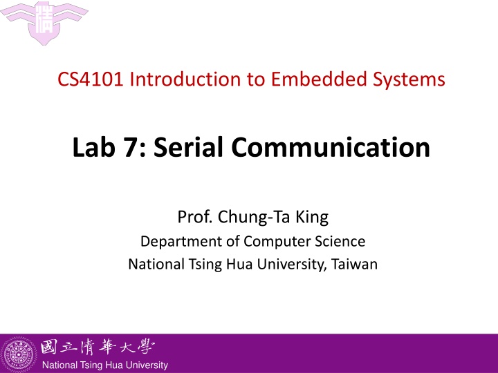 cs4101 introduction to embedded systems n.w