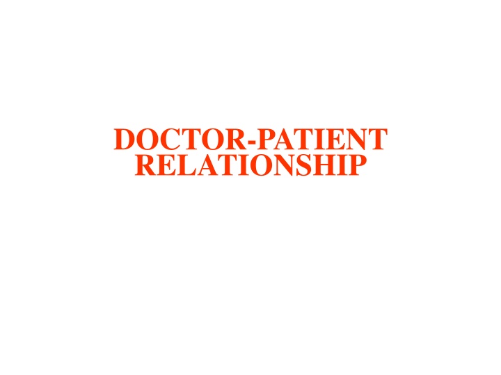 doctor patient relationship n.w