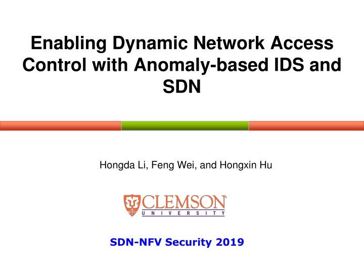 enabling dynamic network access control with n.w