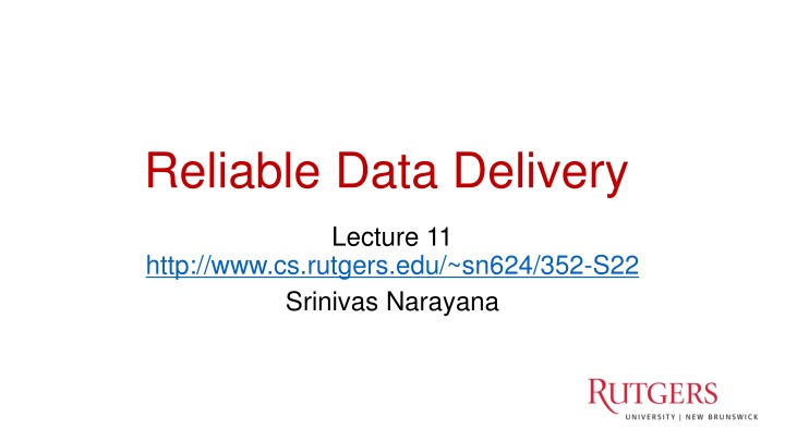 reliable data delivery n.w