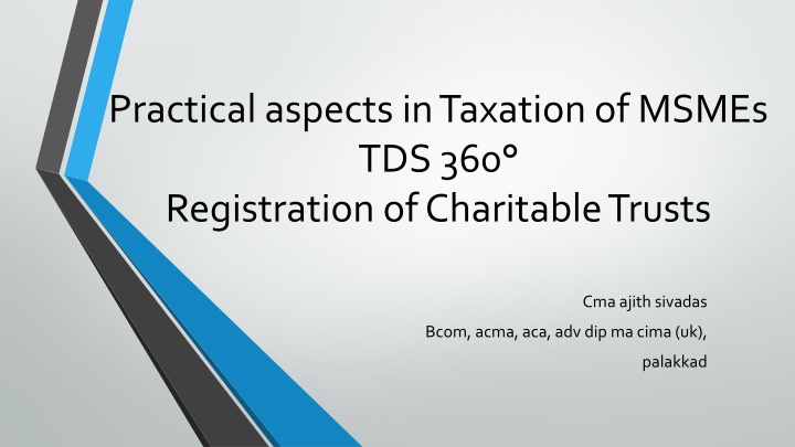 practical aspects in taxation of msmes n.w