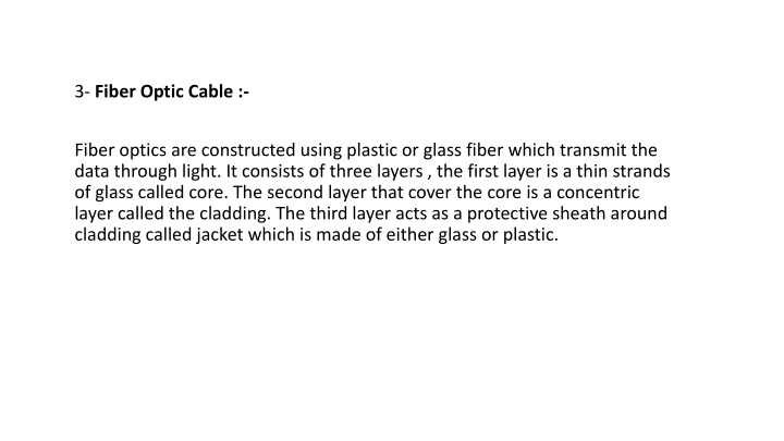 3 fiber optic cable n.w