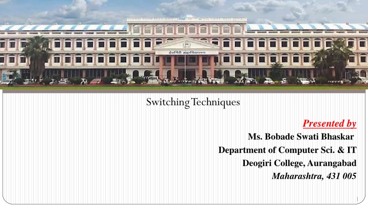 switching techniques n.w
