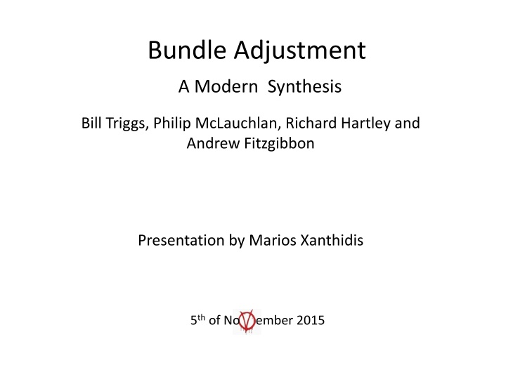 bundle adjustment n.w