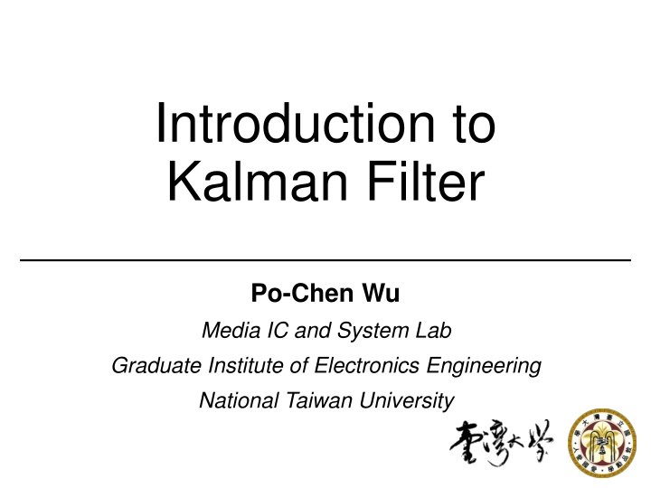 introduction to kalman filter n.w