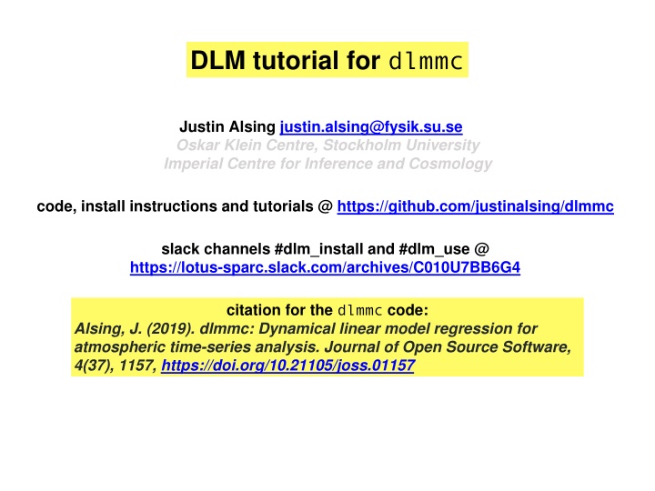 dlm tutorial for dlmmc n.w
