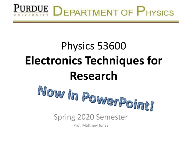 physics 53600 n.w