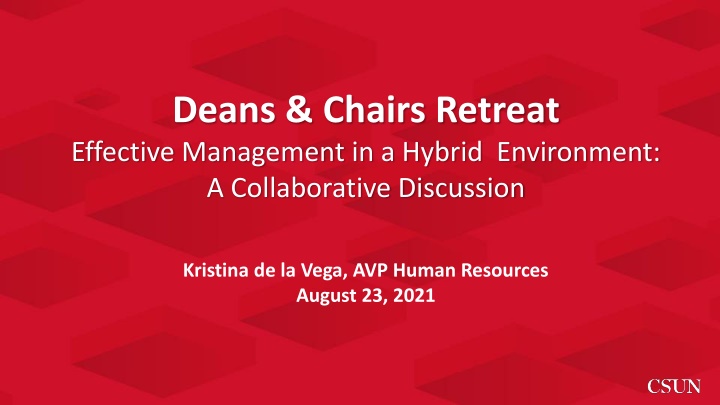 deans chairs retreat effective management n.w