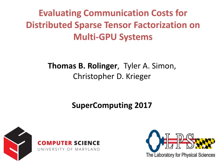 evaluating communication costs for distributed n.w