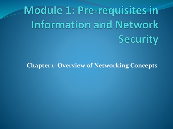 chapter 1 overview of networking concepts n.w