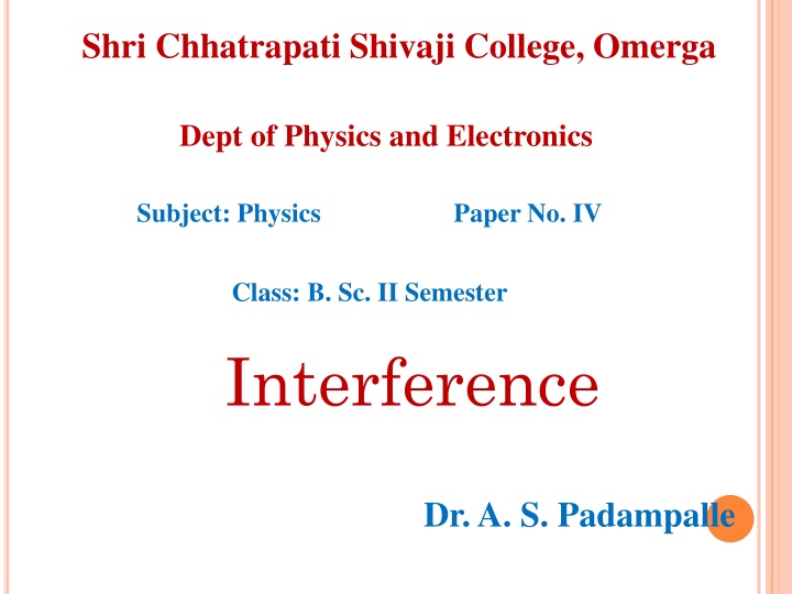 shri chhatrapati shivaji college omerga n.w