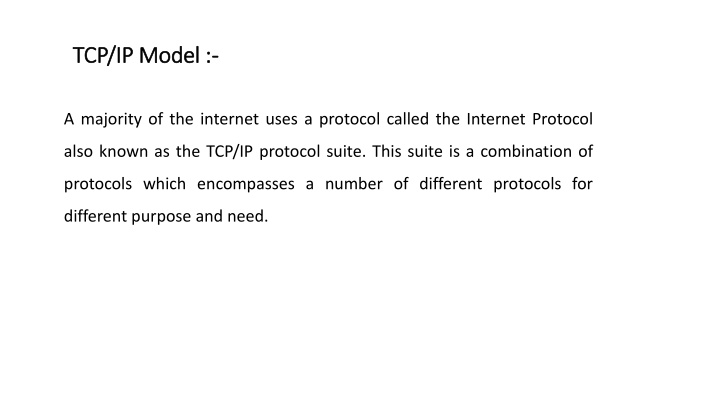 tcp ip model tcp ip model n.w