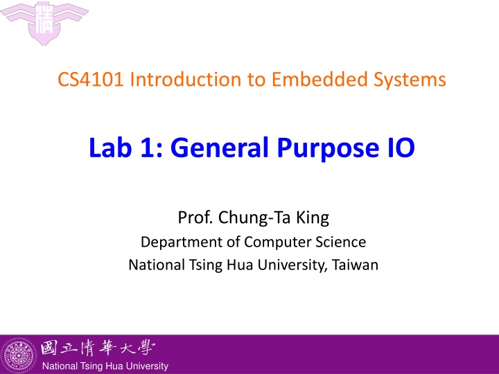 cs4101 introduction to embedded systems n.w