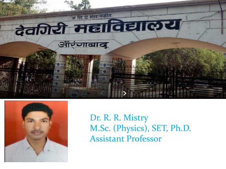 dr r r mistry m sc physics set ph d assistant n.w