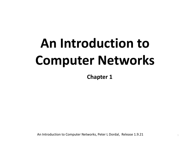 an introduction to computer networks n.w