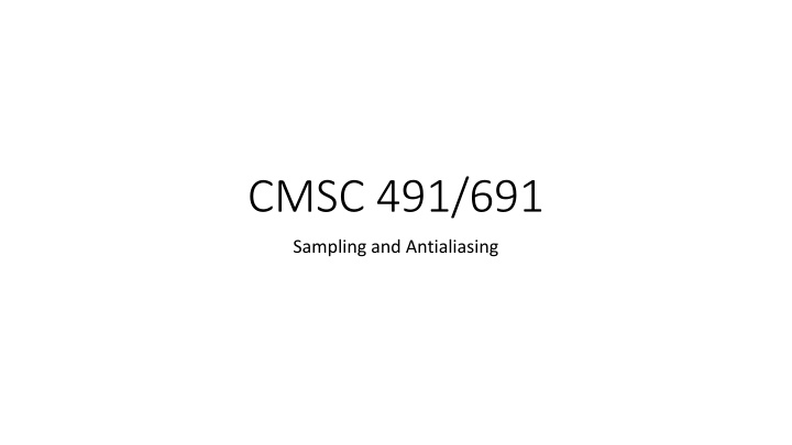 cmsc 491 691 n.w
