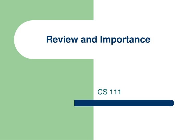 review and importance n.w