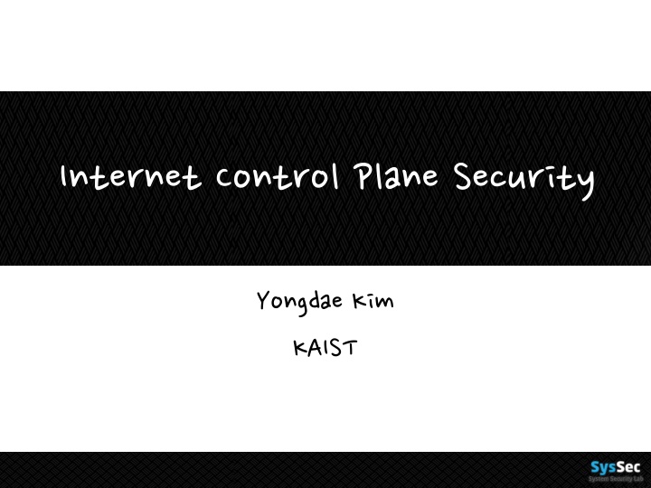 internet control plane security n.w
