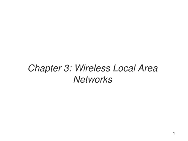 chapter 3 wireless local area networks n.w