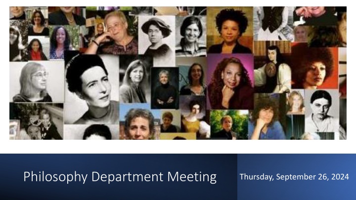 philosophy department meeting n.w