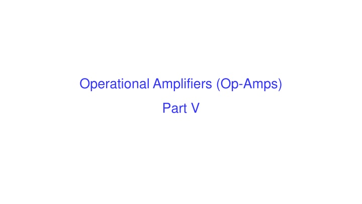 operational amplifiers op amps n.w