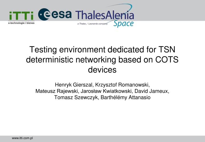 testing environment dedicated n.w