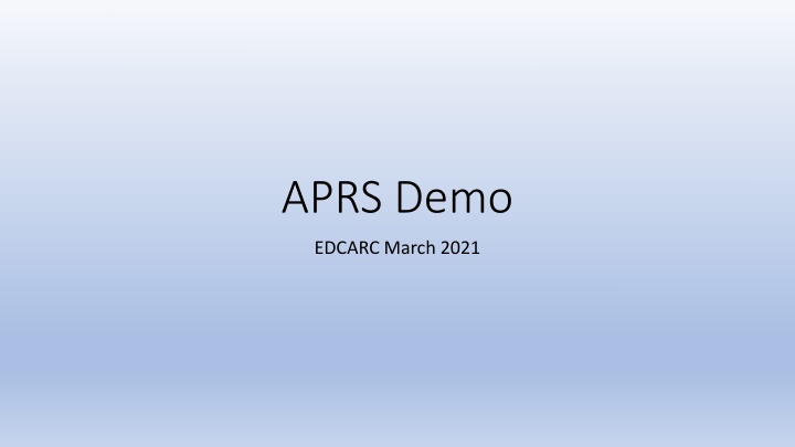 aprs demo n.w