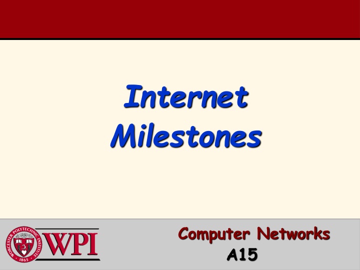 internet milestones n.w