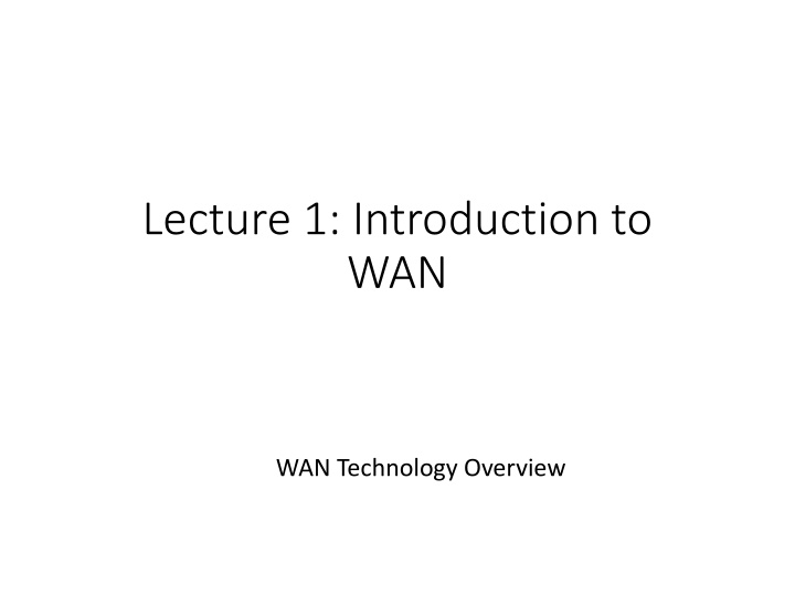 lecture 1 introduction to wan n.w
