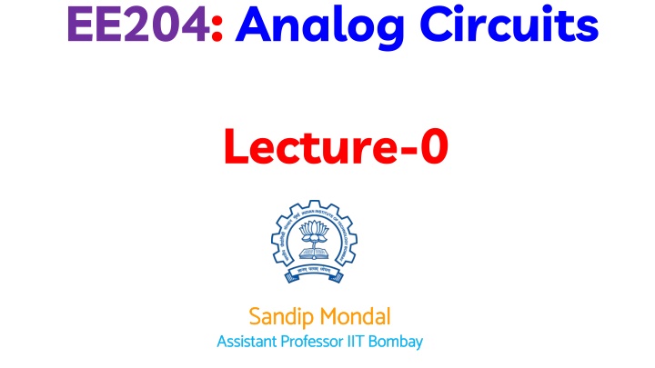 ee204 analog circuits n.w