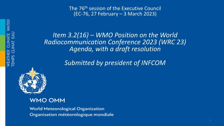 the 76 th session of the executive council n.w