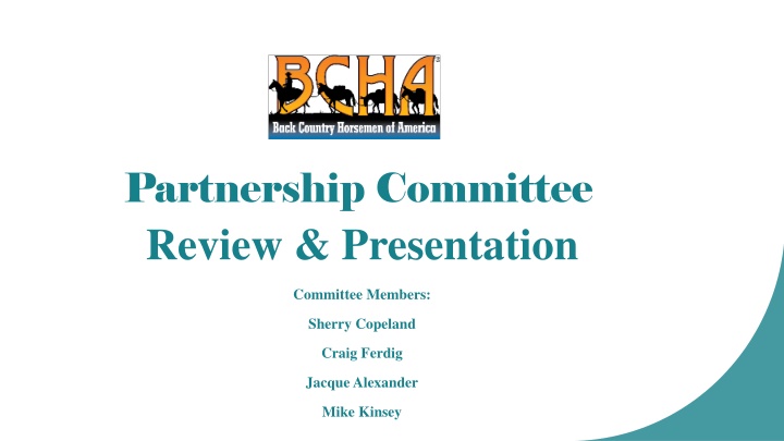 partnership committee review presentation n.w