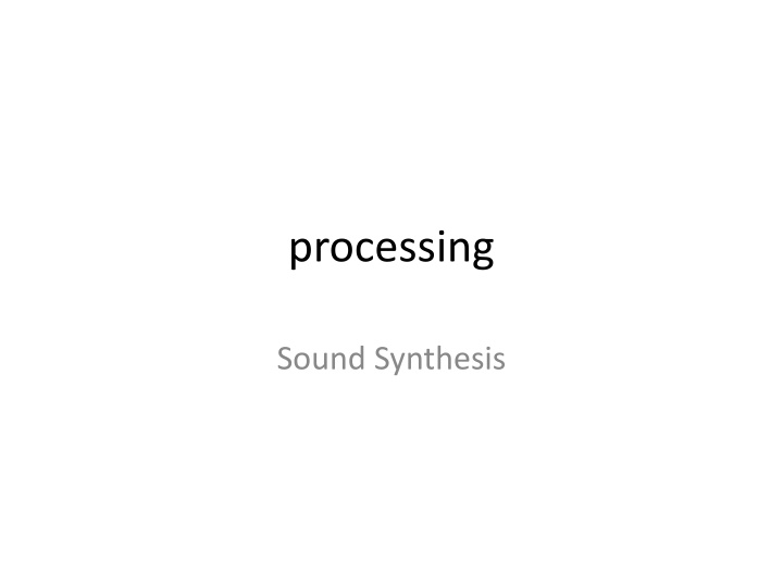 processing n.w