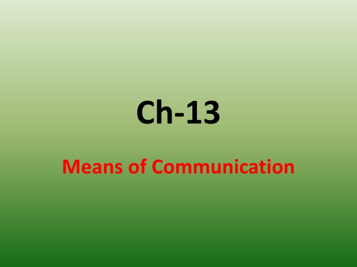 ch 13 n.w