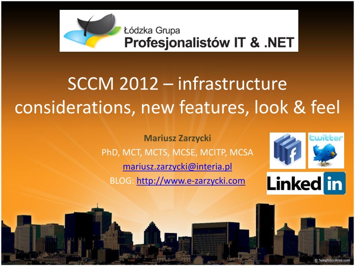 sccm 2012 infrastructure considerations n.w