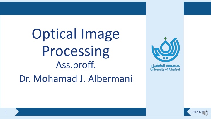 optical image processing ass proff dr mohamad n.w